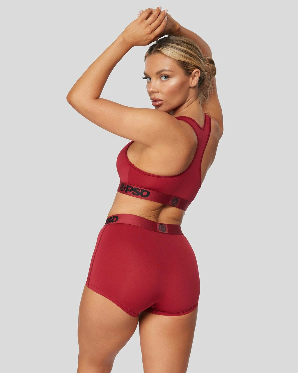 PSD Underwear Solids - Maroon 3 PSD Underwear Solids - Maroon - Image 3