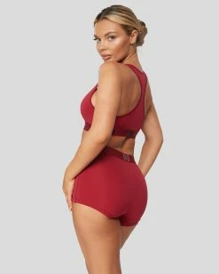 PSD Underwear Solids - Maroon -US women’s Sales 2022 3214T1063 MRN 3