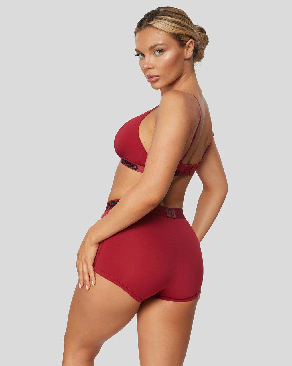 PSD Underwear Solids - Maroon 3 PSD Underwear Solids - Maroon - Image 3