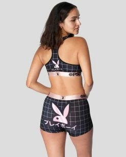 PSD Underwear Playboy - RHD Kanji Grid -US women’s Sales 2022 322480022 BLK 3