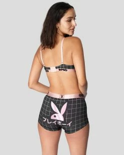 PSD Underwear Playboy - RHD Kanji Grid 5 PSD Underwear Playboy - RHD Kanji Grid -US women’s Sales 2022 3224T1053 BLK 3