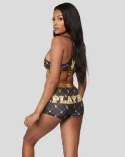 PSD Underwear Playboy - Monogram Lux -US women’s Sales 2022 422480009 BLK 3