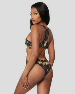 PSD Underwear Playboy - Monogram Lux -US women’s Sales 2022 422480040 BLK 3