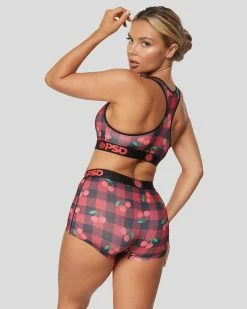 PSD Underwear Cherry Check -US women’s Sales 2022 422480189 RED 3