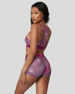 PSD Underwear Fuchsia Ice Paisley -US women’s Sales 2022 4224T1031 PNK 3